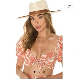Brixton Jo Straw Rancher Hat Limited Sz L UPF 50+ Western Coastal Cowgirl Boho